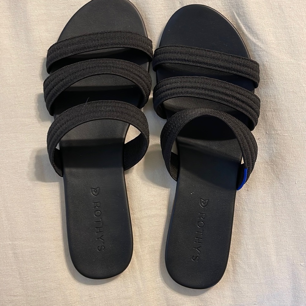 Rothy’s sandals. Black. Size 10